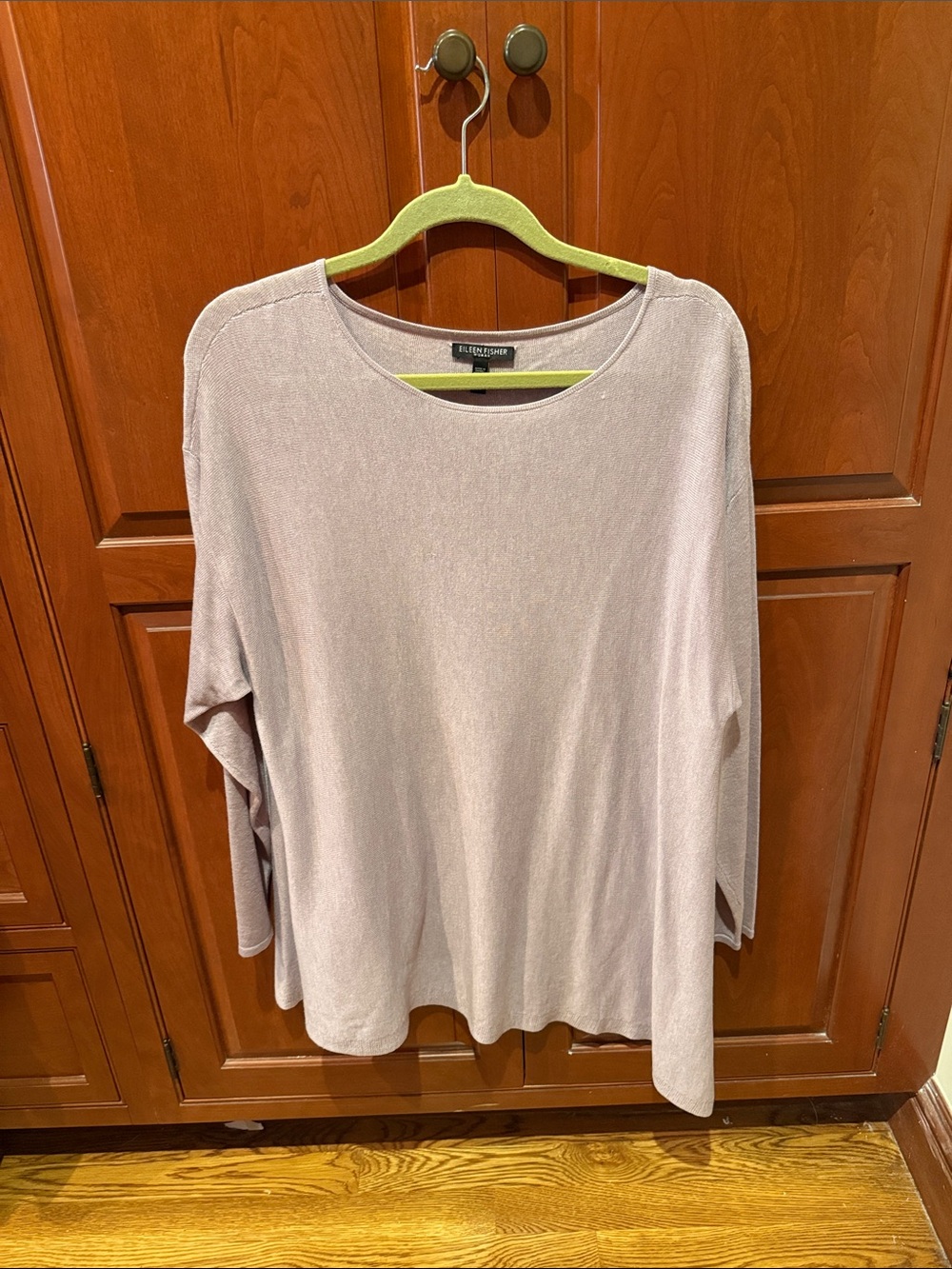 Eileen Fisher Lilac Asymmetrical Sweater